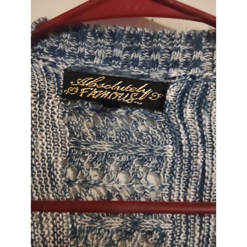 Absolutely Fabulous Women's Grey and Blue Cardigan Size‎ XL - Picture 2 of 4